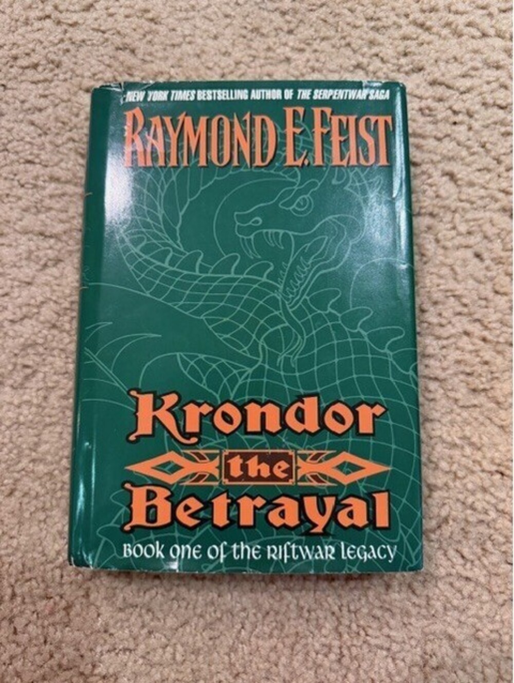 Krondor the Betrayal Raymond E Feist 1998 Avon Hardcover Riftwar Legacy Book 1